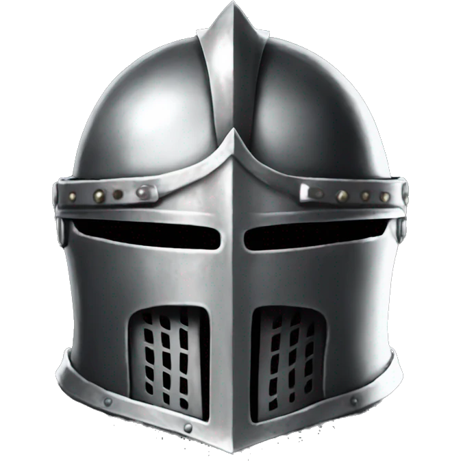 metal knight helmet with visor dark souls emoji