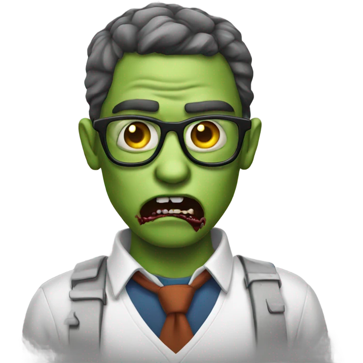 Zombie Nerd emoji