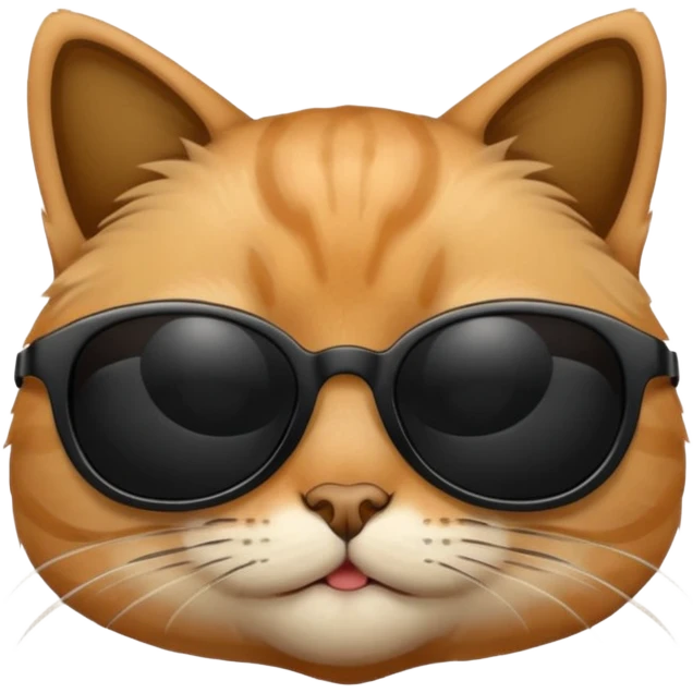 Cat wearing sunglasses emoji