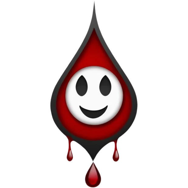 Minimalist emoji-style sticker of a gothic paper with “your soul” in blackletter, desaturated blood drop as signature, grayscale ink and parchment texture



 emoji
