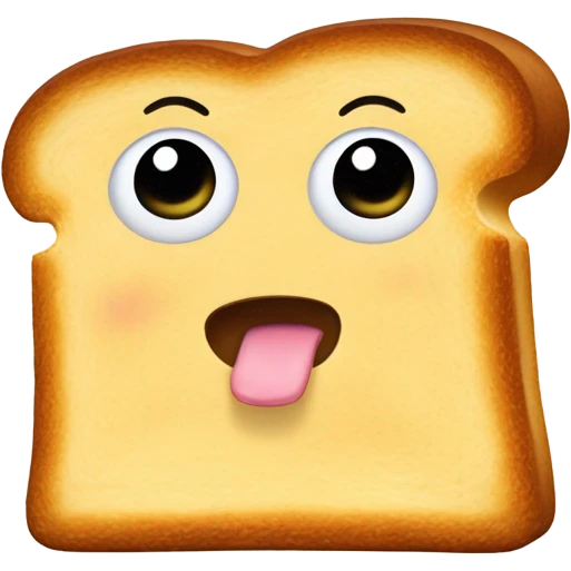 embarrassed toast emoji