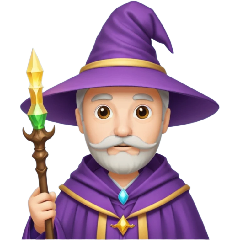 wizard with mustache emoji