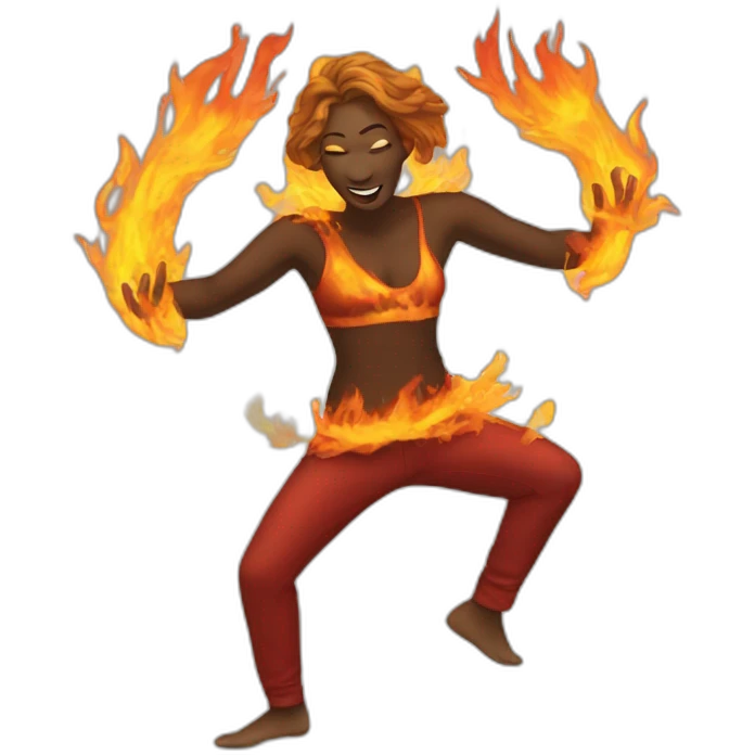 dancing in fire emoji