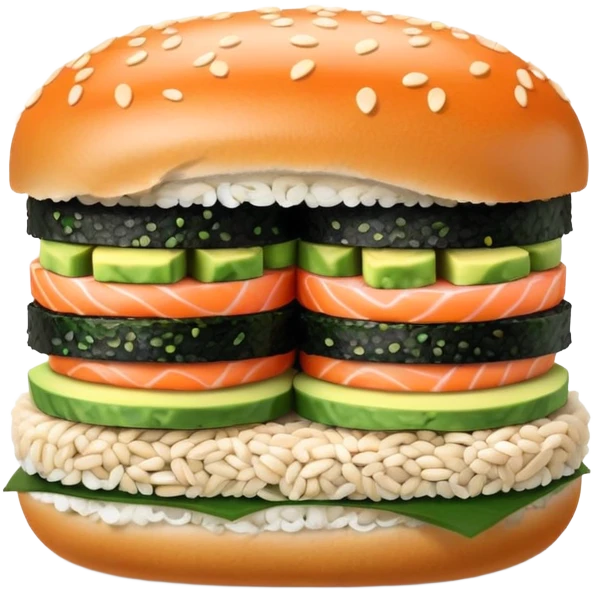 Sushi burger  emoji