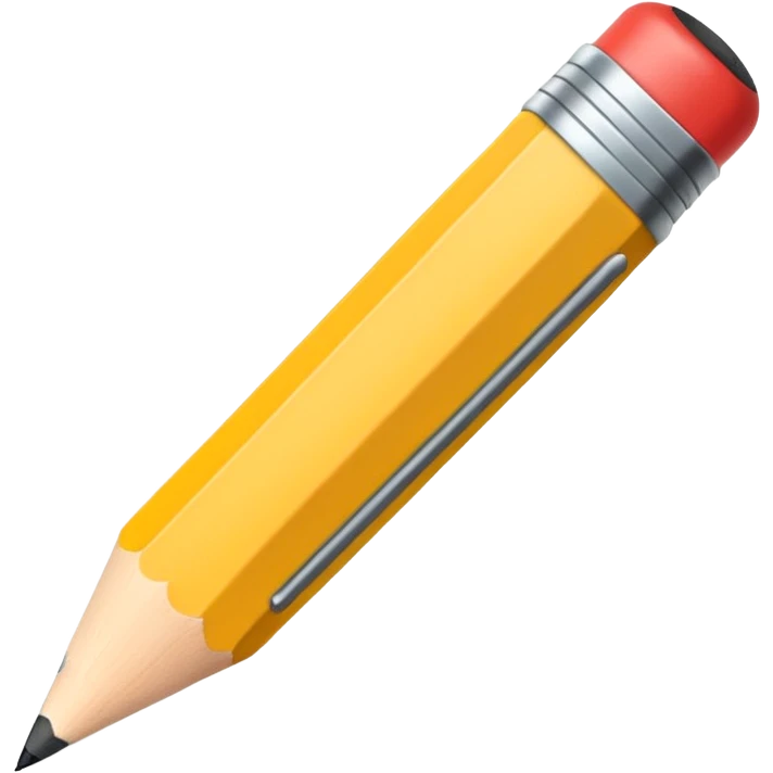 Lapiz de escribir con borra emoji