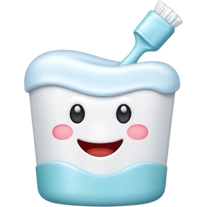 Toothpaste cap emoji