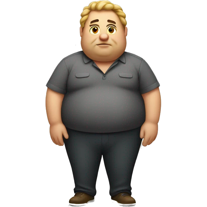 Fat guy with rolls  emoji
