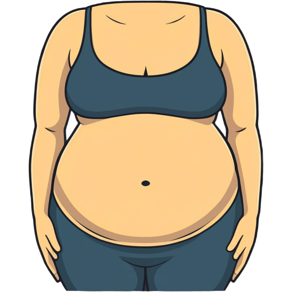 Flat stomach  emoji