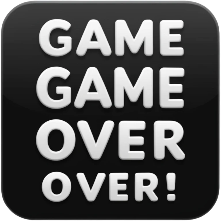 game over  icon emoji