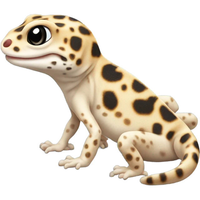Tan spotted leopard gecko emoji