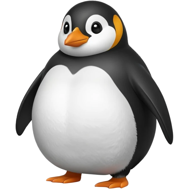 Fat penguin emoji