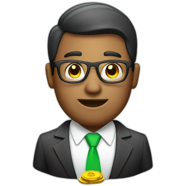 business man with money emoji