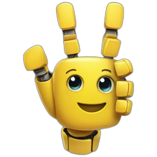 hand robot thumb up emoji