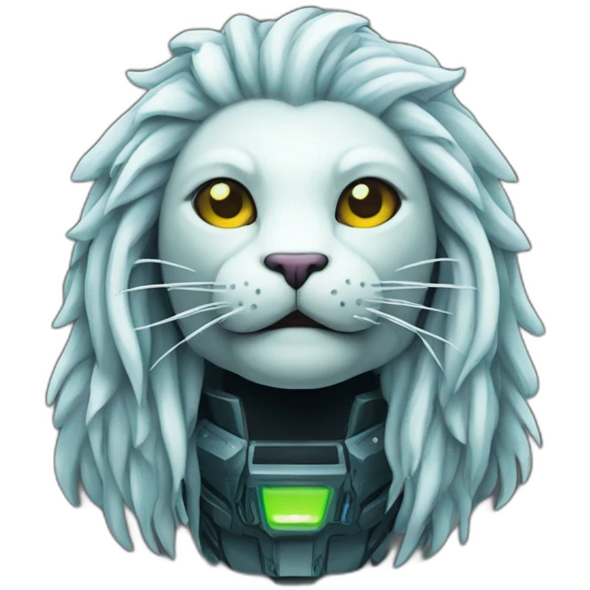 Cyberpunk Merlion  emoji