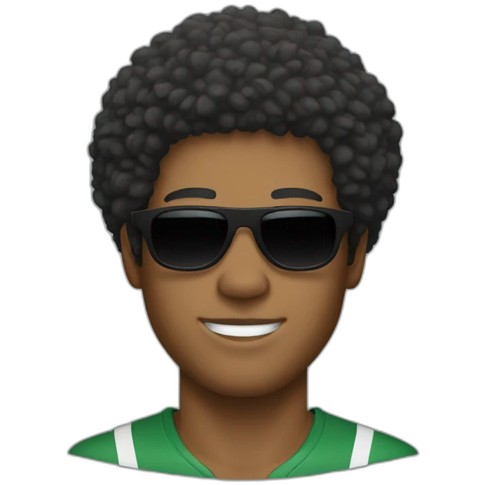 guy with afro and sports shades emoji