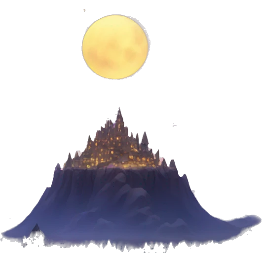 Magical night landscape emoji