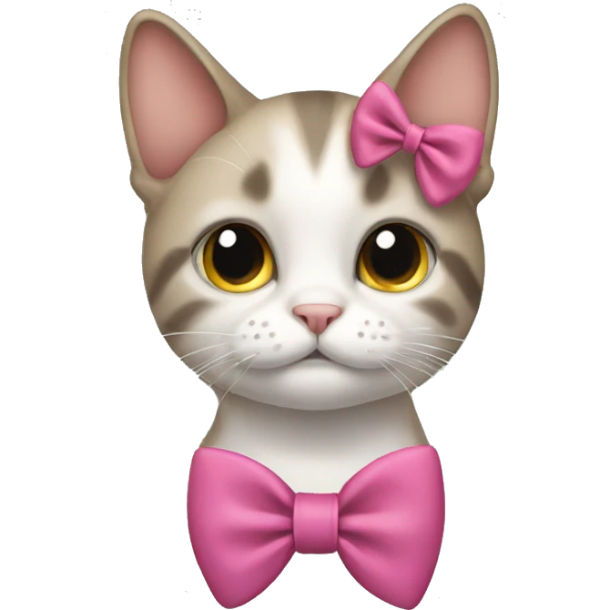 Cat With a Hair Bow  emoji