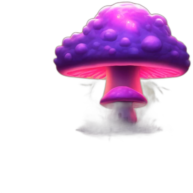 radioactive lightning bolt glow cloud mushroom sunset futuristic pixel emoji