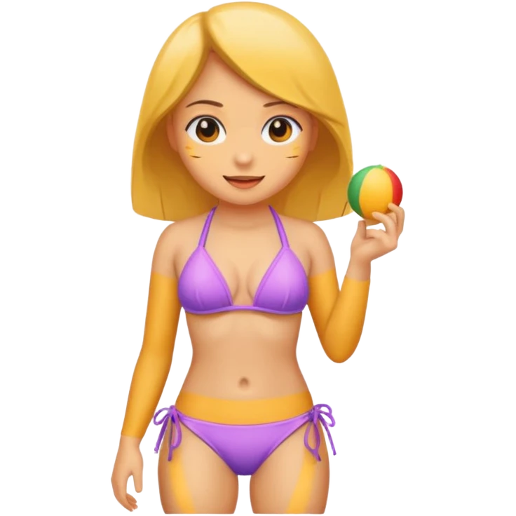 a girl wearing a bikini emoji