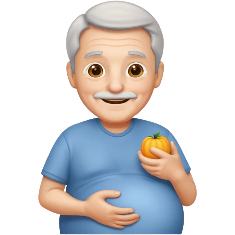 Pregnant grandpa emoji