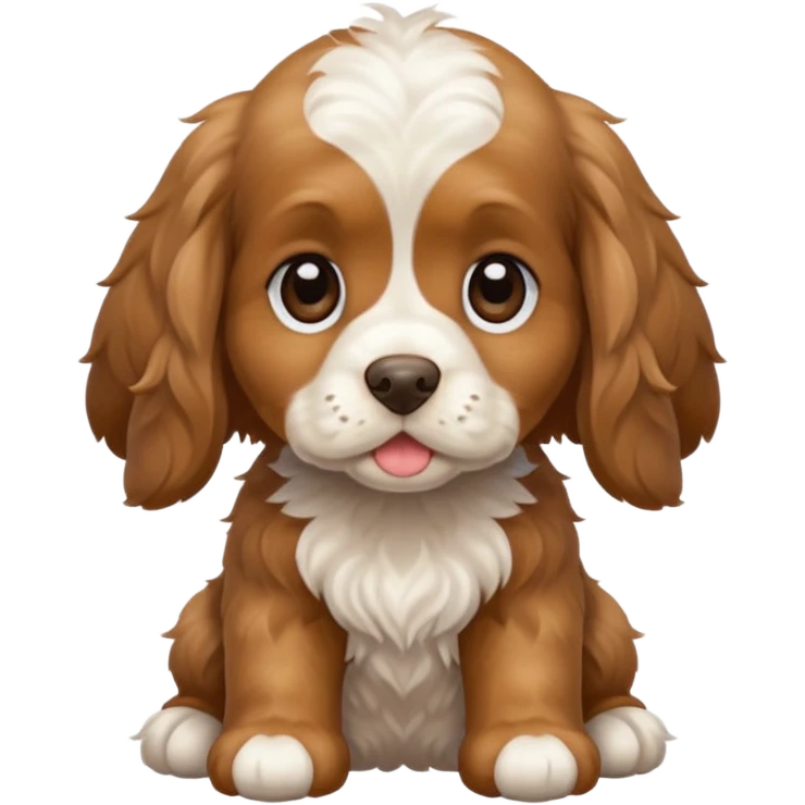 Russian Cocker Spaniel puppy emoji