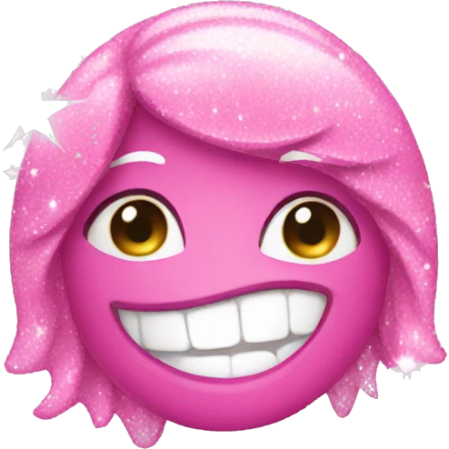 Pink sparkles emoji
