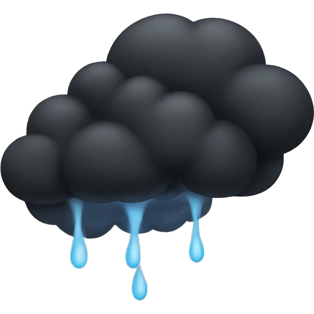 Black cloud emoji
