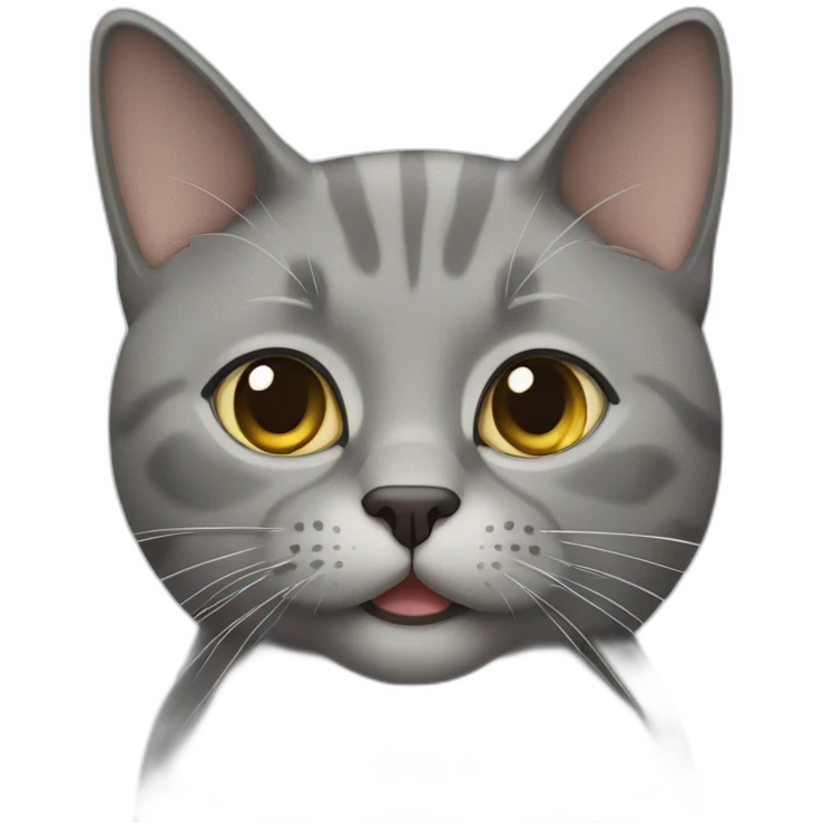 gray britan cat emoji