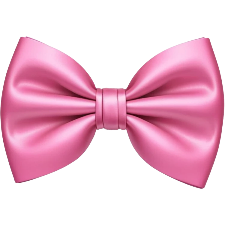 cute pink bow tie emoji