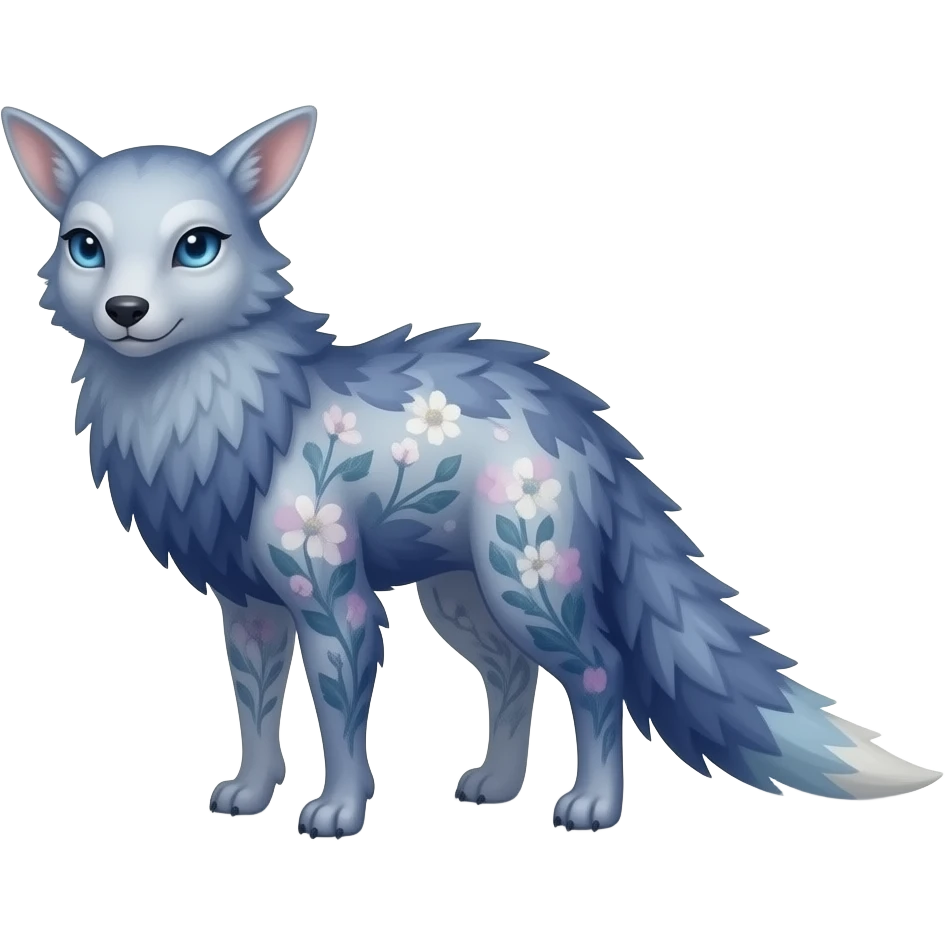auroral slim thin sparkly tattooed floral lanky screen Trico-vernid-Teto-Fionbri-creature-hybrid emoji