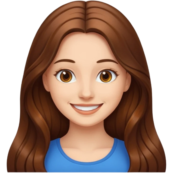 a woman mirroring herself emoji