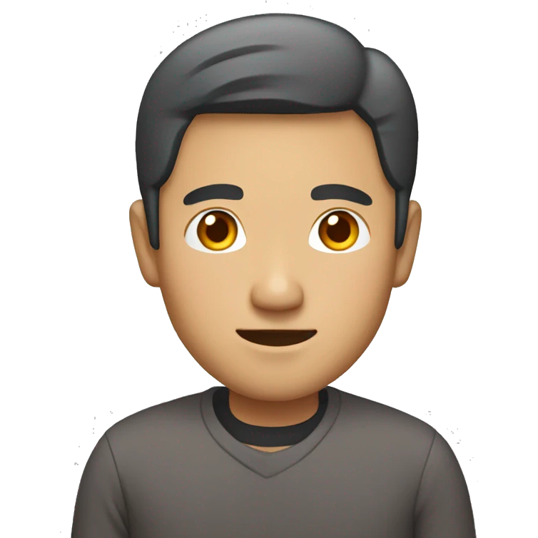 Asian man mid age emoji