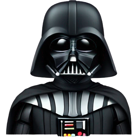 teenage darth vader with full mask emoji