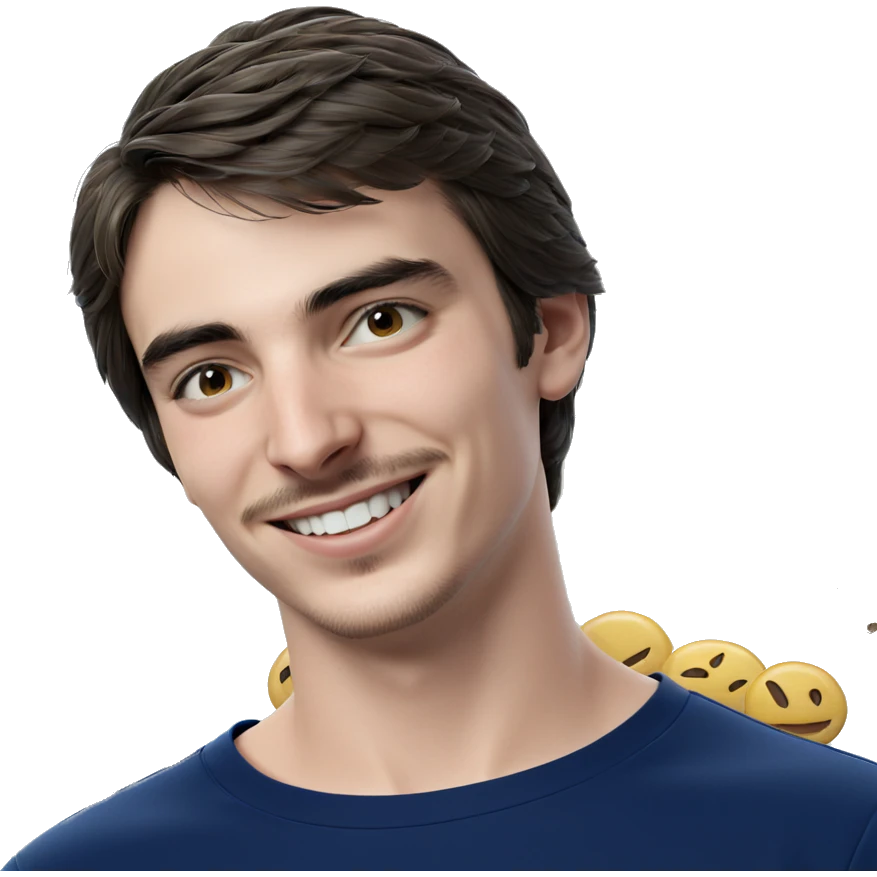 smiling boy in blue shirt emoji