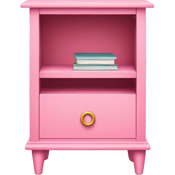 Pink nightstand  emoji