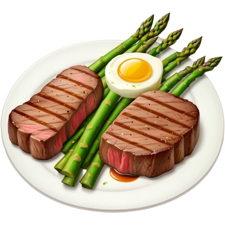 Steak and asparagus  emoji