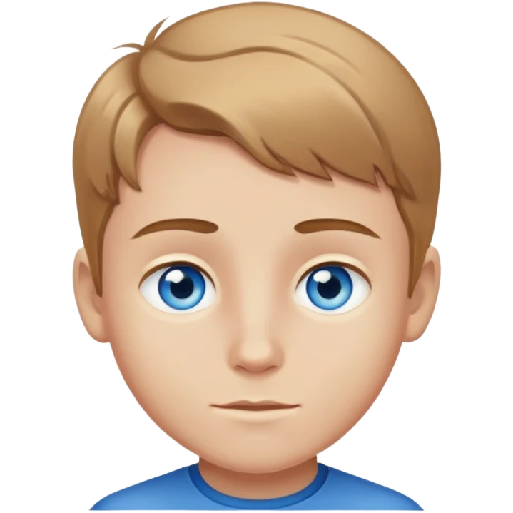 light brown - haired boy with blue eyes emoji