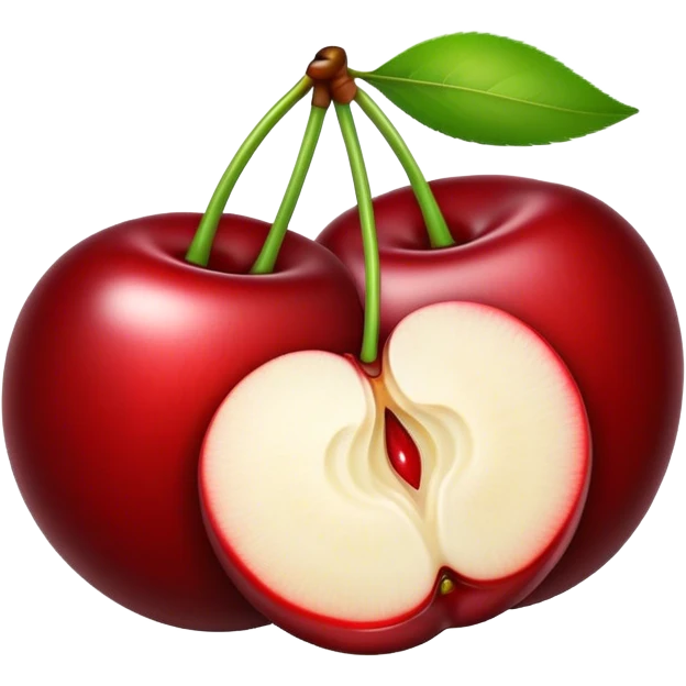 cherry sliced big emoji