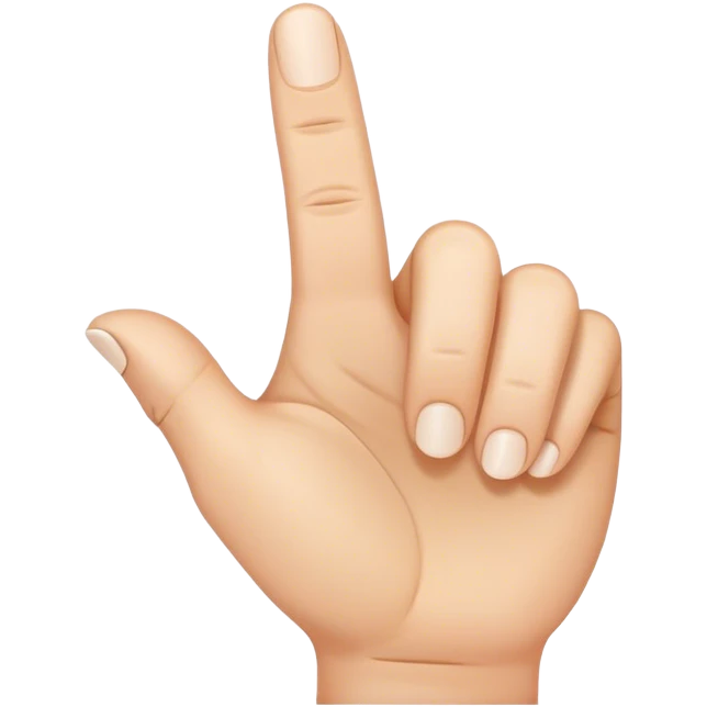 Thumb, index and middle finger up emoji