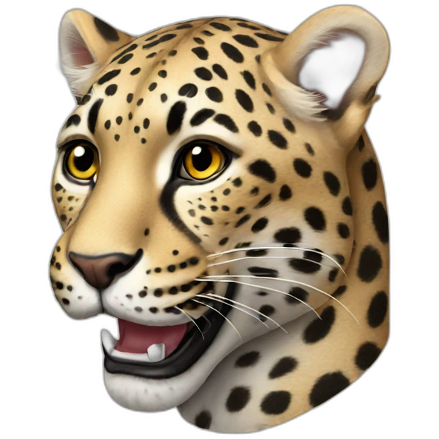 Deaf leopard emoji