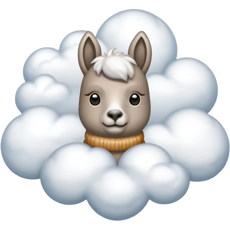 cloud patterned lama emoji