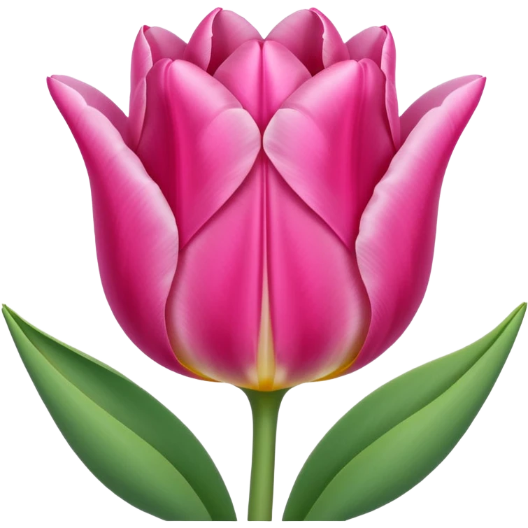 Pink tulip emoji