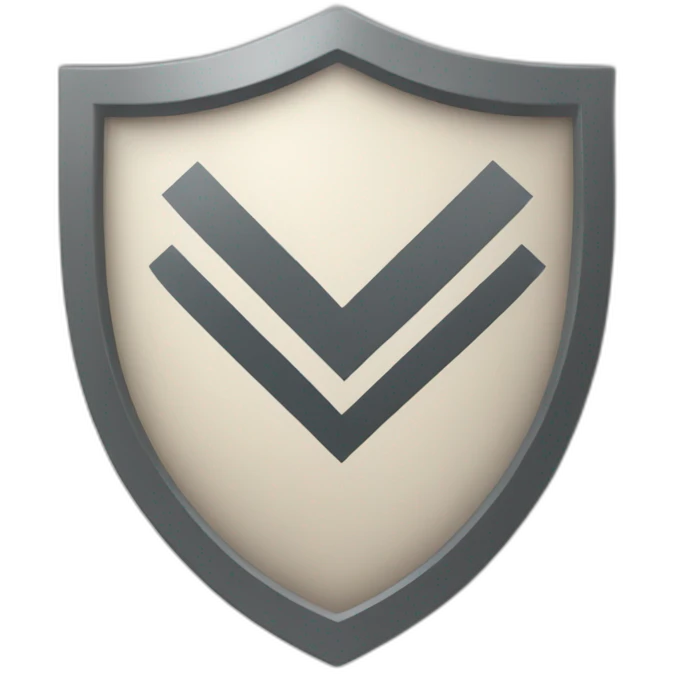 checkmark on the gray shield emoji