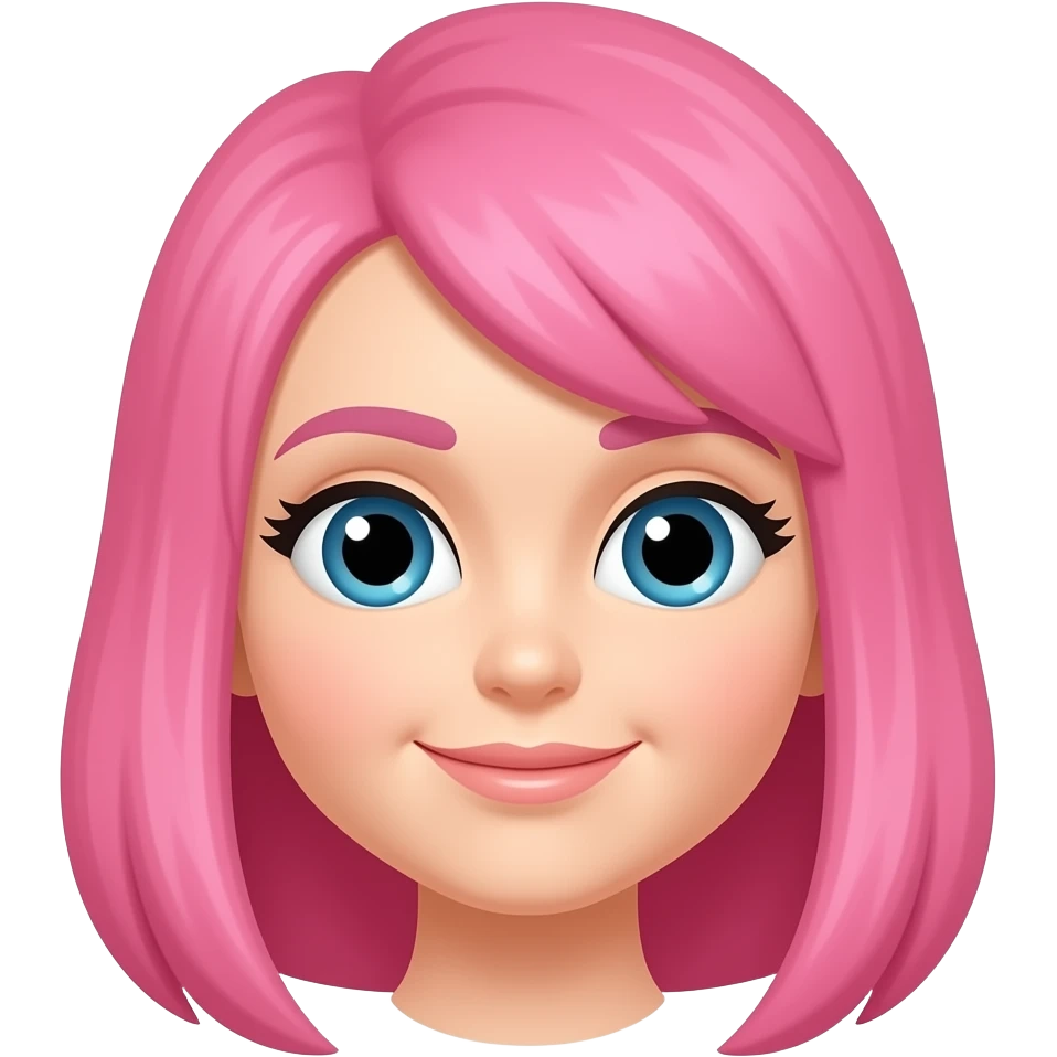 Capelli Natale rosa emoji