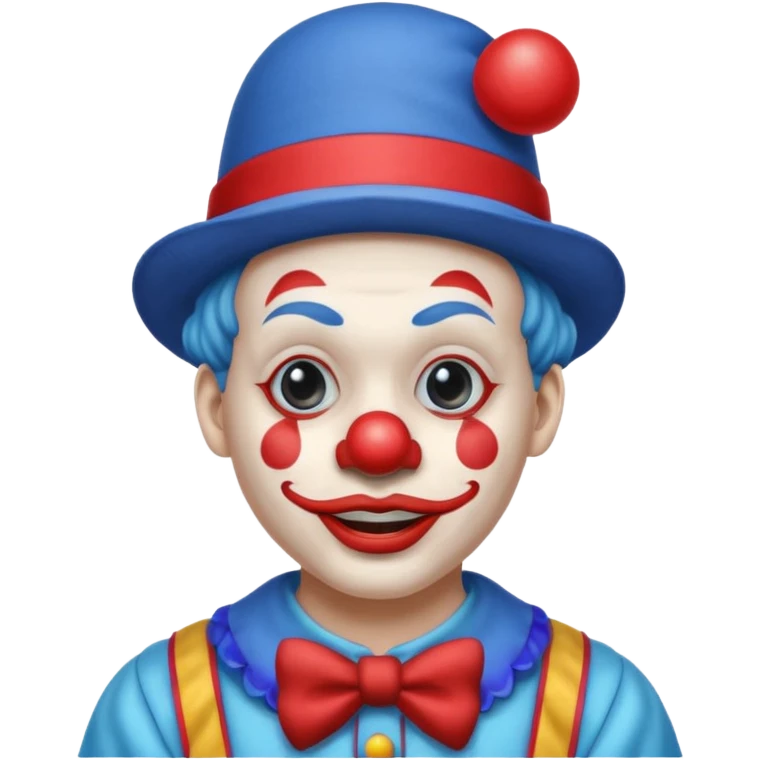 clown with blue hat and clothes emoji