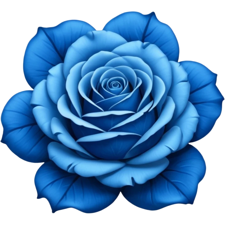 Blue rose emoji