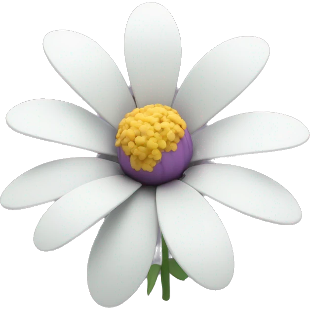 3D flower  emoji