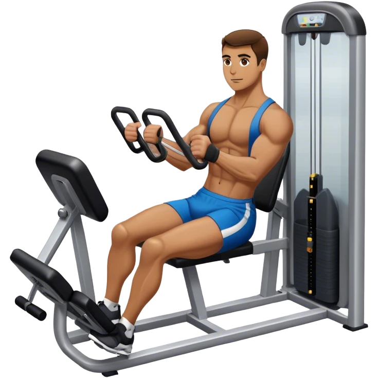 athlete using abductor-machine gym emoji