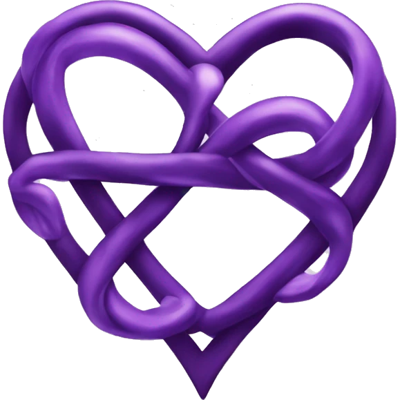 Blac heart purple heart infinity sign emoji