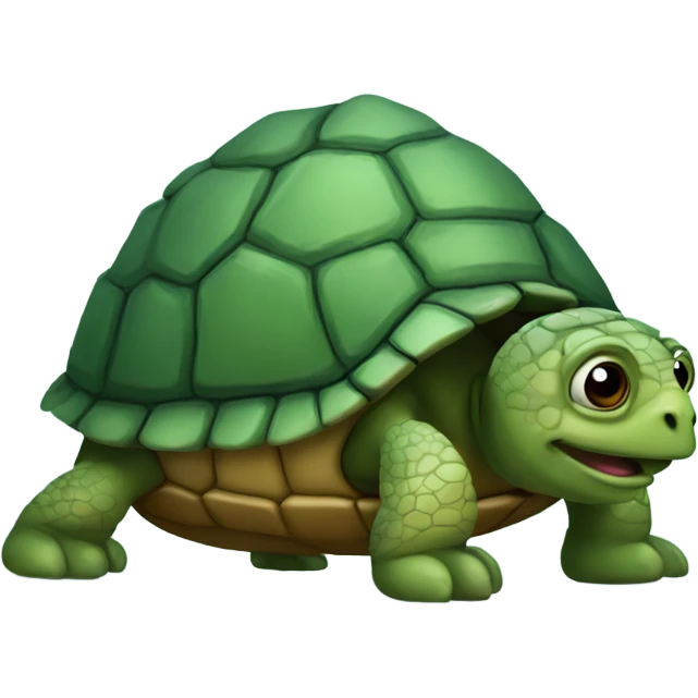 Very detailed turtle emoji